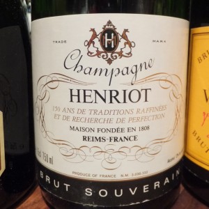 old vintage champagne Henriot