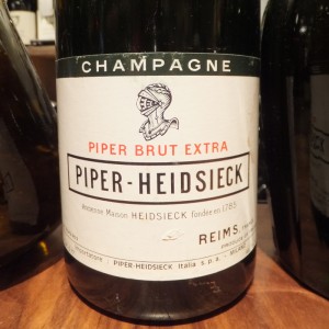 old vintage champagne Piper Heidsieck