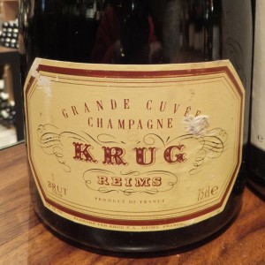 old vintage champagne krug Grand Cuvee